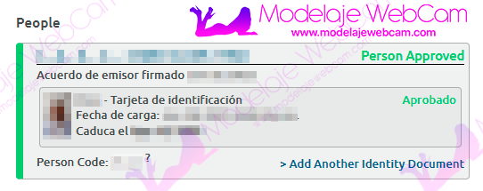 Verificación completa de la cuenta en Chaturbate