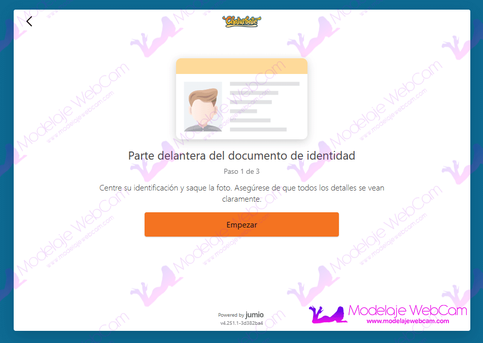 Verificación de cuenta de Chaturbate