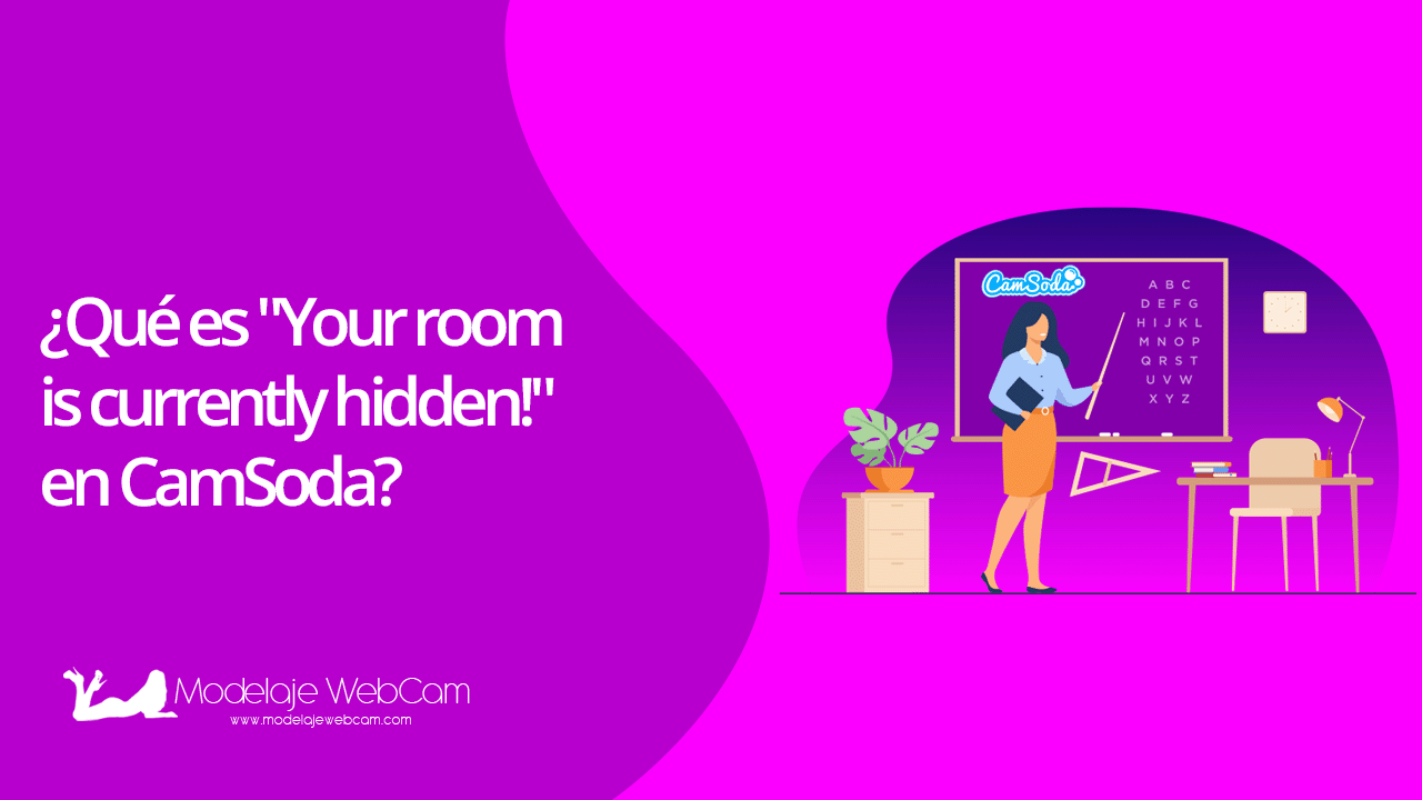 Qué es "Your room is currently hidden!" en CamSoda