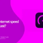 How do I test my Internet speed for broadcast