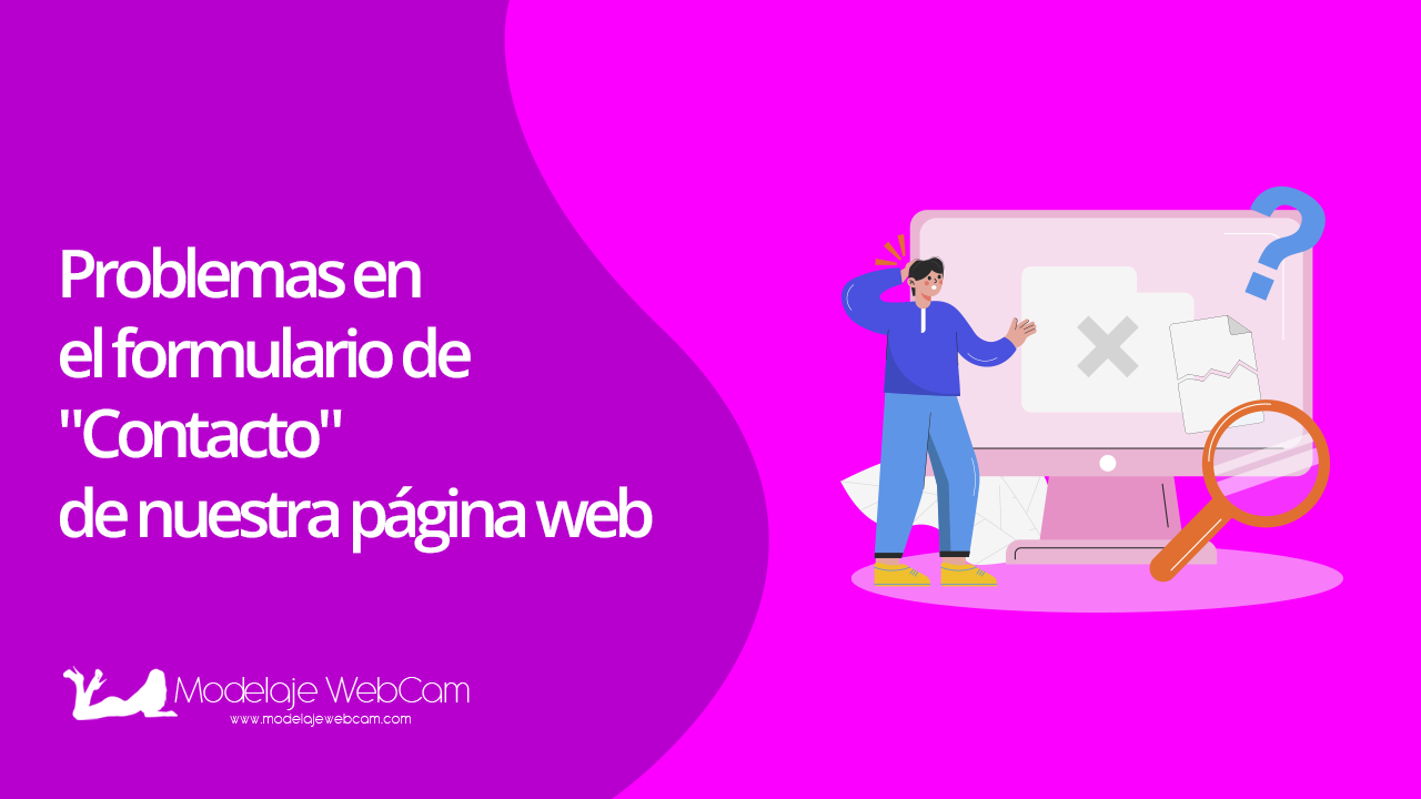 Disculpas por problemas en el formulario contacto wordpress