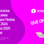 Oferta de precios en los paquetes de tokens por fiestas navideñas 2024 y año nuevo 2025 en Stripchat