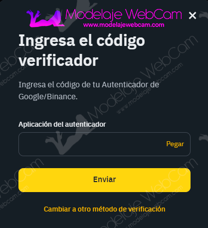 Binance - Autenticador en dos pasos