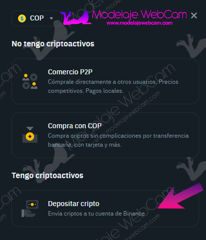 Binance - Tengo Criptoactivos - Depositar Cripto