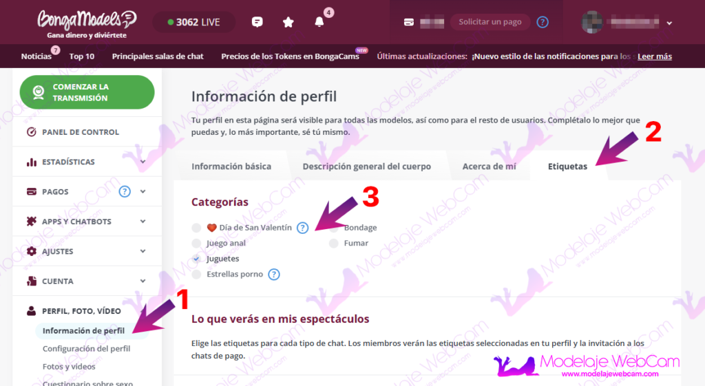 Etiqueta o categoría "San Valentín" en Bongacams