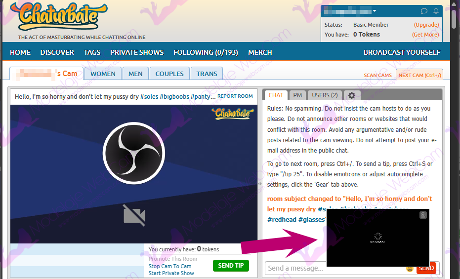 Chaturbate - Usuario - C2C
